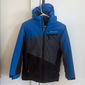 Spyder Kids Blue and Black Jacket